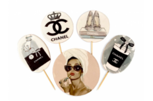 Cukrová figurka zápich na dort Coco Chanel K Decor