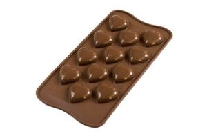3D Silikonová forma na čokoládu – Srdce Silikomart