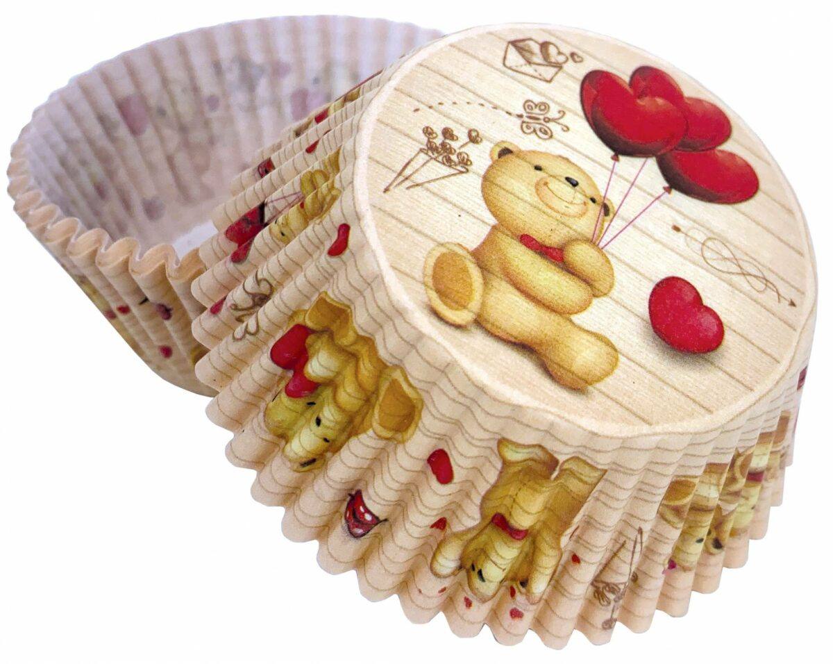 Košičky na muffiny medvídek a balónky (50 ks) Alvarak