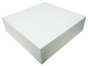 Polystyrenová maketa na dort čtverec 25x25x7