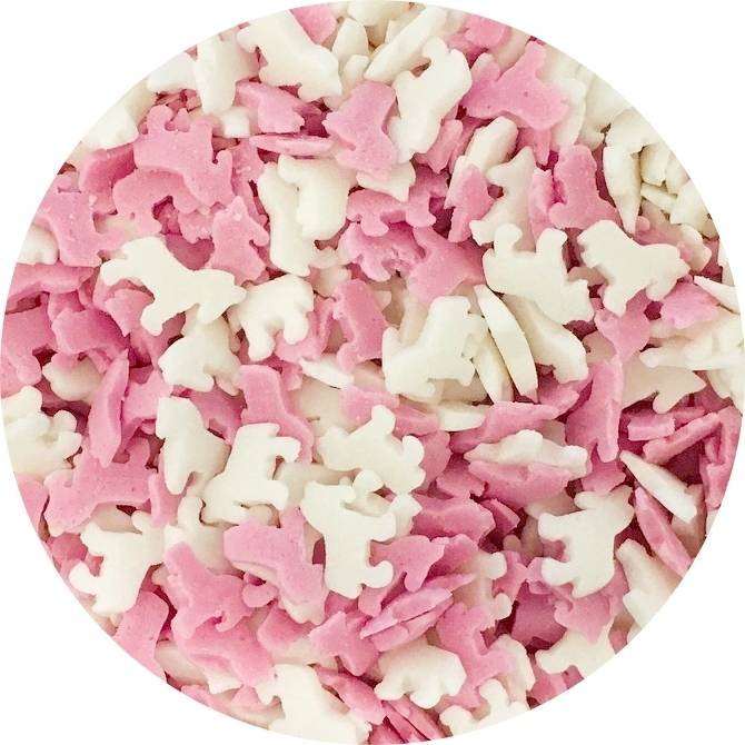 Cukroví jednorožci růžovo-bílí (50 g) dortis