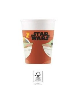 Papírové kelímky 200ml 8ks Star Wars Yoda Procos