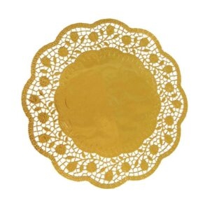 Dekorativní krajka kulatá zlatá 36cm 4 ks Wimex