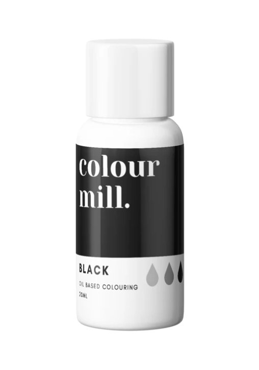Olejová barva 20ml vysoce koncentrovaná černá colour mill