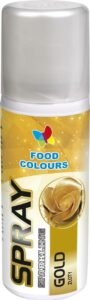 Barva ve spreji Food Colours New Gold (50 ml) Zlatá Bez E171 dortis
