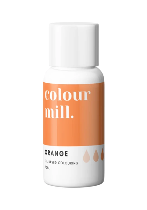 Olejová barva 20ml vysoce koncentrovaná oranžová colour mill