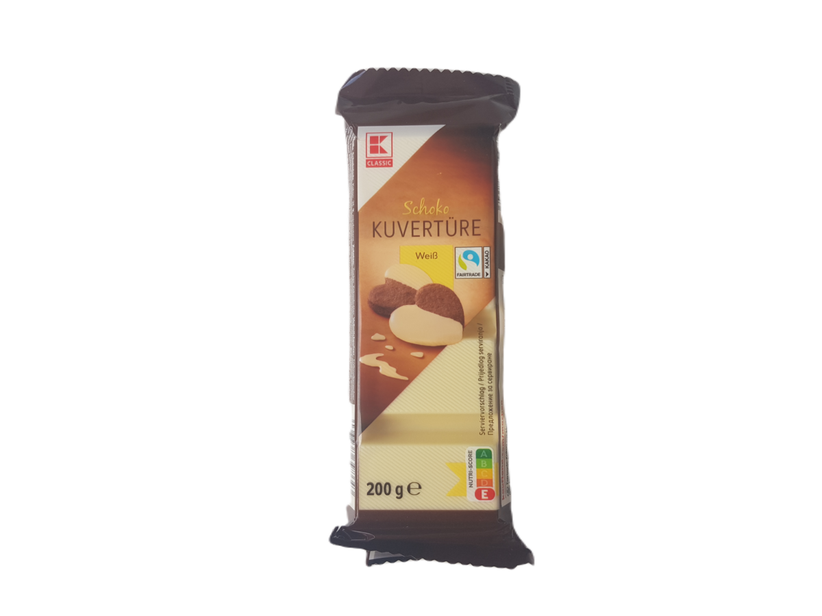 Čokoládová poleva bílá čokoláda 200g kuventura Kaufland
