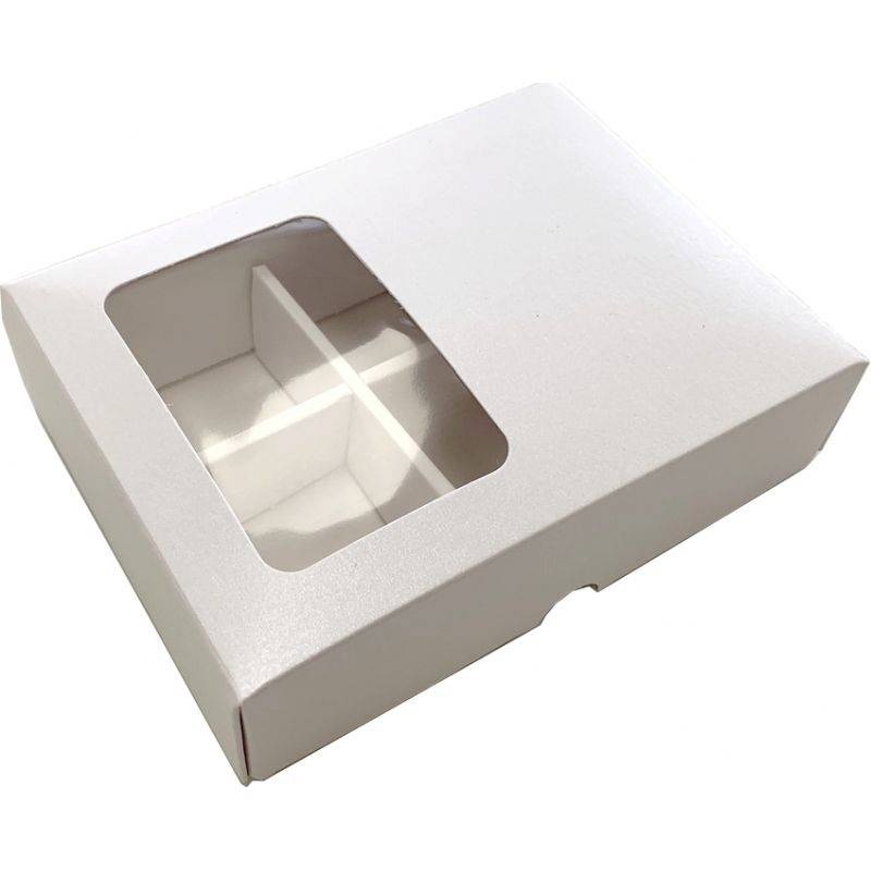 Krabička na pralinky perleťová s okénkem (6